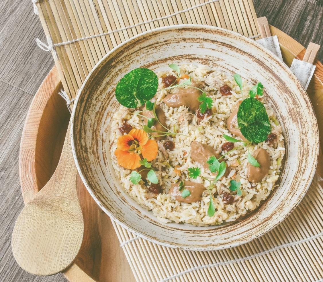 Traditional ethnic cuisine ingredients and cooking